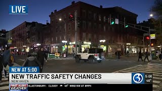 New Haven implements new traffic safety changes at major intersections