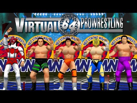 Nintendo 64 Virtual Pro-Wrestling 2 Asmik Ace Japanese