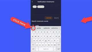 Tips for setting 10 word mnemonic in Wotoken screenshot 4