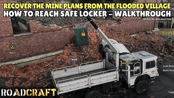 RoadCraft - Recover the mine plans from the Flooded Village | Sunken Map