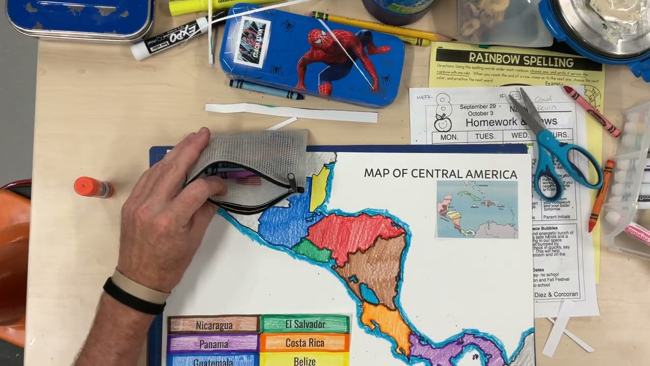 Central America Map Activity
