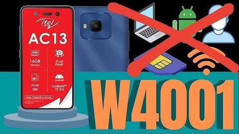 itel AC13 (W4001) Google Account unlock without PC.itel AC13 FRP bypass without PC