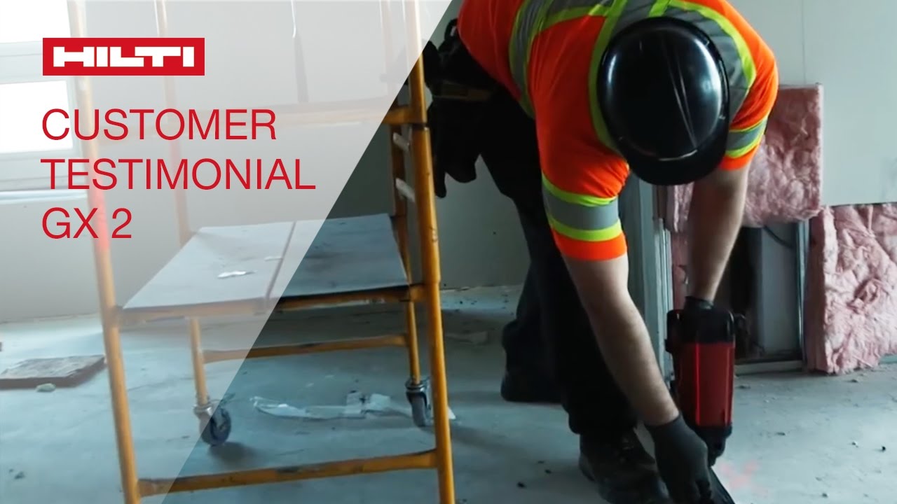tool new album TESTIMONIALS by customers about the Hilti GX 2 Gas-actuated fastening tool
