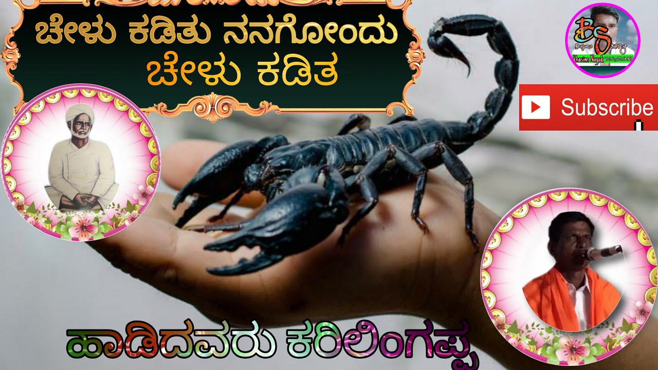 ಕನ್ನಡ ಭಜನೆ ಹಾಡುಗಳು||ಚೇಳು ಕಡಿತು ನನಗೊಂದು ಚೋಳ ಕಡಿತ||ಕರಿಲಿಂಗಪ್ಪ
