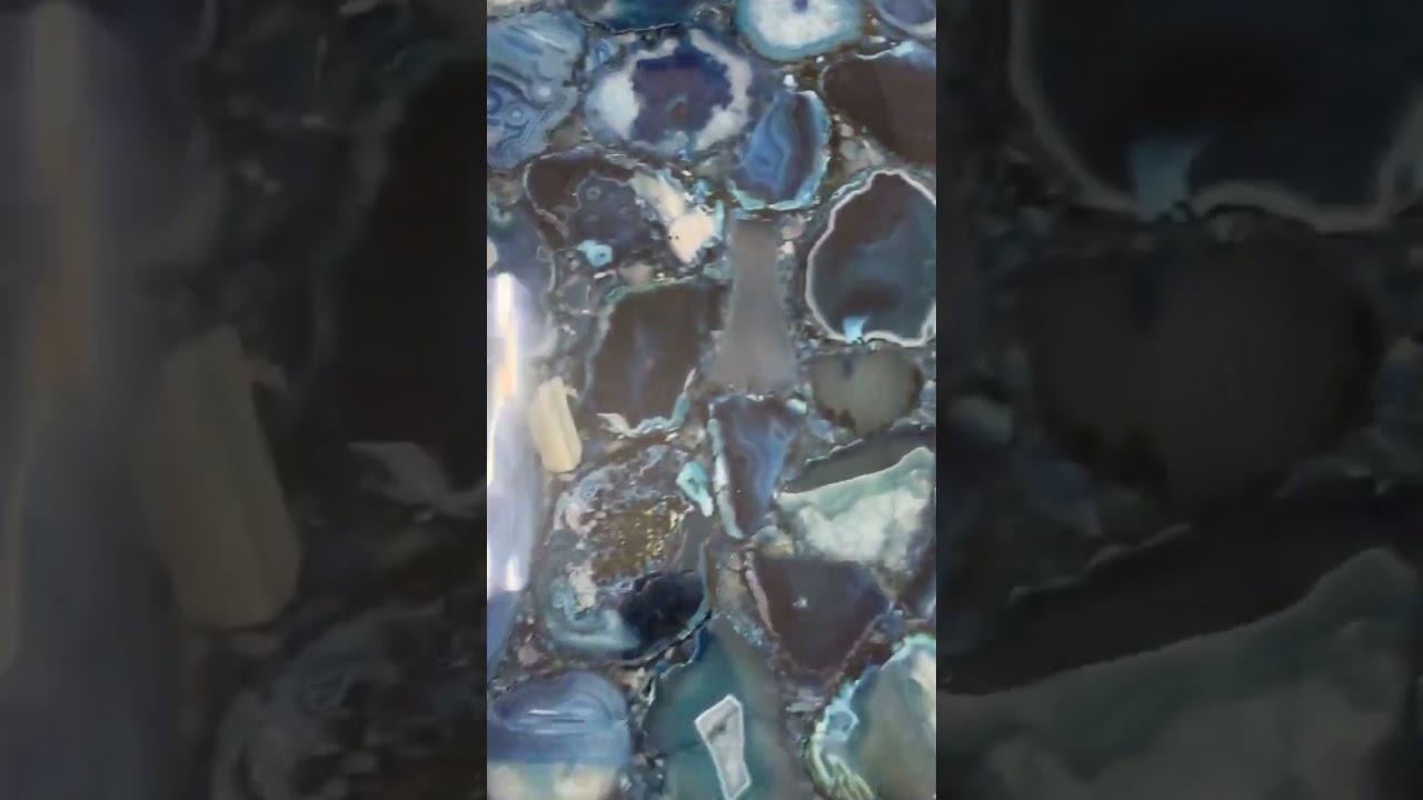 Blue Agate Wash Basin Blue Agate Sink Table Mounted Luxury Stone Vessel Bathroom