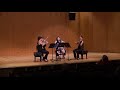 The Argus Quartet performs Augusta Read Thomas' CHI for string quartet (four movements)