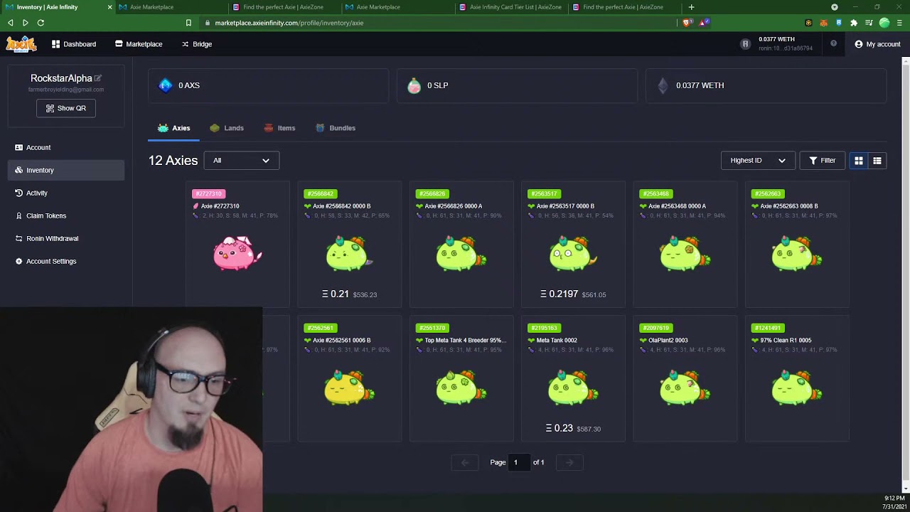 Axie Infinity Breeding Farm Hatchling Update and A Special Guest!