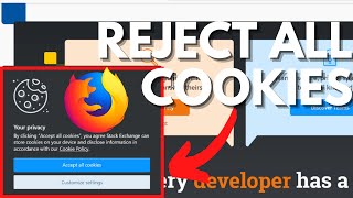 Full How to Automatically Reject All Cookies Banner on Websites in Firefox Update