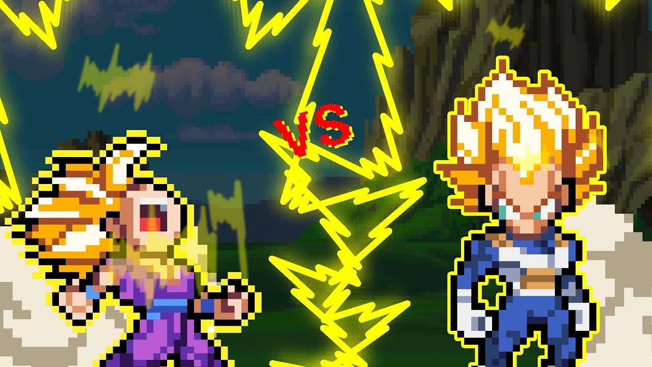 Vegeta vs Gohan |ft @ags.brawlfest5294| Sprite Animation - YouTube