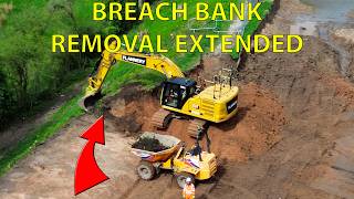 Whitchurch Canal Breach Update, Removing Even More Canal Banking! With Commentary