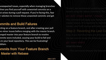 How to Remove Commits from a Feature Branch in Git
