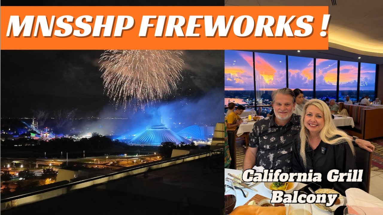 Mickey’s Not-So-Scary Fireworks from California Grill Balcony | Disney World 