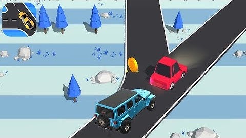 Traffic Run !  Android-iOS Gameplay All Levels | Car and Train and Others Driving Part 99 Jeep Car