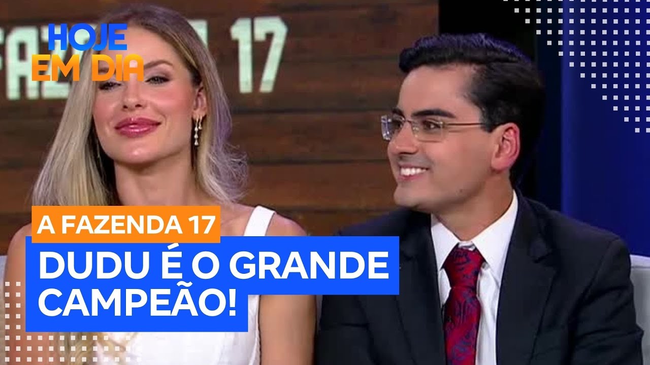Dudu Camargo participa do Hoje em Dia e comenta sua trajetória em A Fazenda 17