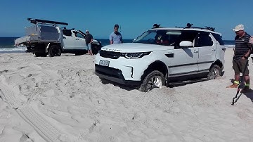 Land Rover Discovery 5 low traction launch demo@ Bribie Island visit 1