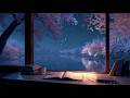 Cherry Blossom Lake Lofi with Piano 🌸 Relaxing Piano Study Music for Deep Focus & Quiet Productivity