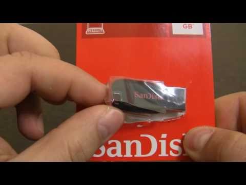 USB Flash Drive Cruzer Blade SanDisk 16 GB test
