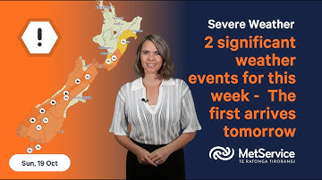 NZ Severe Weather Update - Sunday 19 October 2025