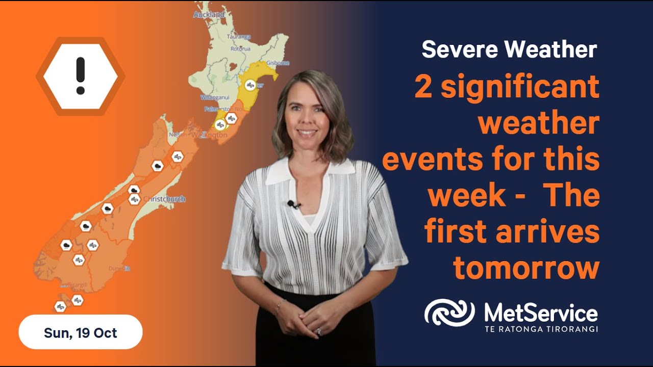 NZ Severe Weather Update - Sunday 19 October 2025 - YouTube