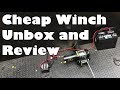 Cheap ATV/Car Trailer 3500lb Winch Unboxing, Testing, Mounting, and Review