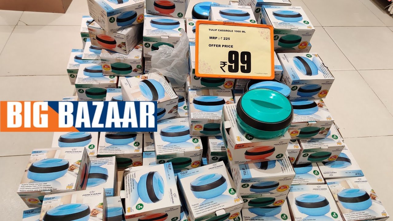 Big Bazaar Latest Glasswares Tour Year end Clearance sale / Stock Clearance sale Latest Offers 2020