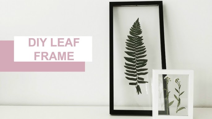 DIY Wall Decor - Pressed Glass Frame 