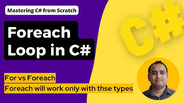 42: Foreach Loop in C# | C# Tutorial for Beginners