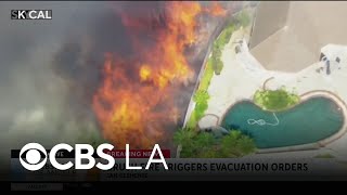 Evacuation orders in place for Norte Fire in Orange County, Mark Liu reports