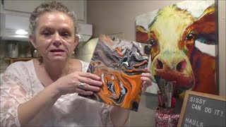 3 Acrylic Paint Pouring Mediums Tested - Dollar Tree   vs. Apple Barrel by a Beginner!