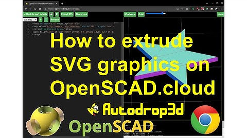 Extrude SVG on OpenSCAD.cloud