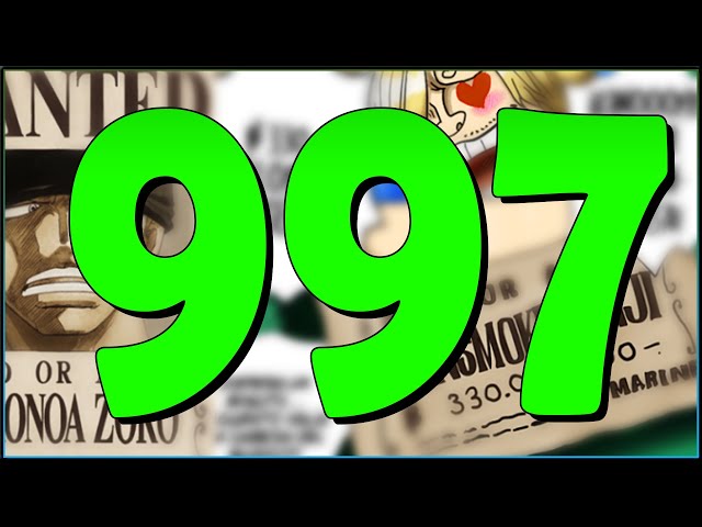 ZORO - One Piece Chapter 997 | B.D.A Law - YouTube