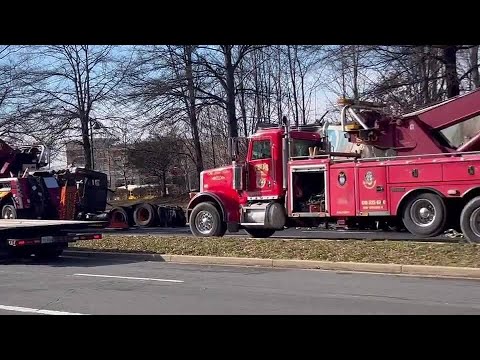 Wegmans truck catches fire in Montgomery County - YouTube