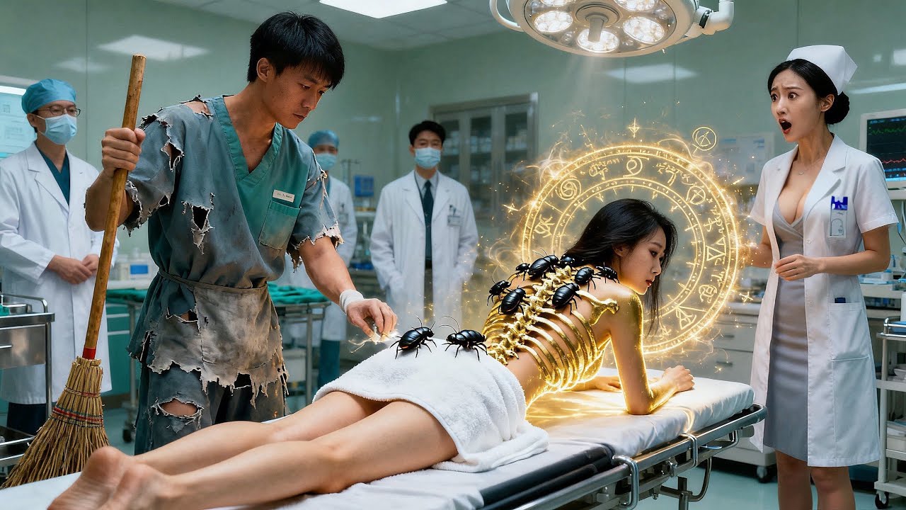 女总裁遭毒虫噬咬，顶尖医生全不敢动刀！怎料医院清洁工挽袖上手，轻松完成高难手术！高冷女总裁和女神医生当场抢着要嫁给他，全院专家顿足捶胸！#短剧 #神医 #男频 #movie