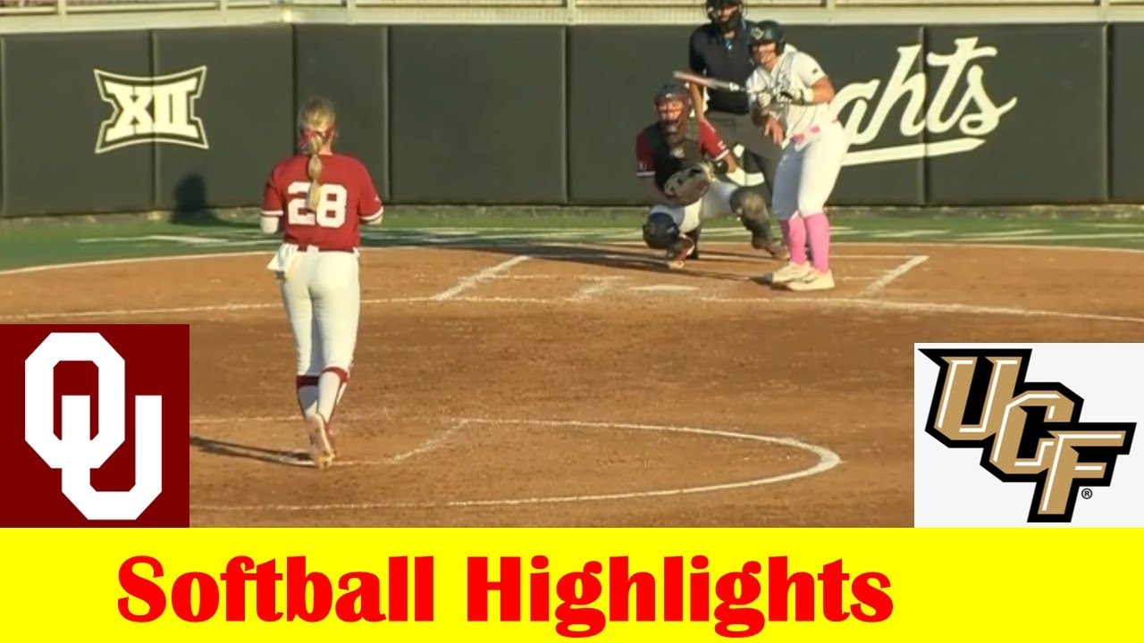 #2 Oklahoma vs UCF Softball Game 1 Highlights, April 26 2024