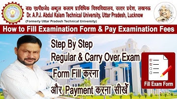 aktufillexamform2020| How to fill AKTU Regular & Carry Over Exam Form | How to pay AKTU Exam Payment