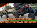 Прицеп из конной телеги для мототрактора из мотоблока.