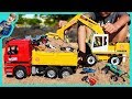 Excavator Videos | Digging with Bruder Trucks and Monster Trucks