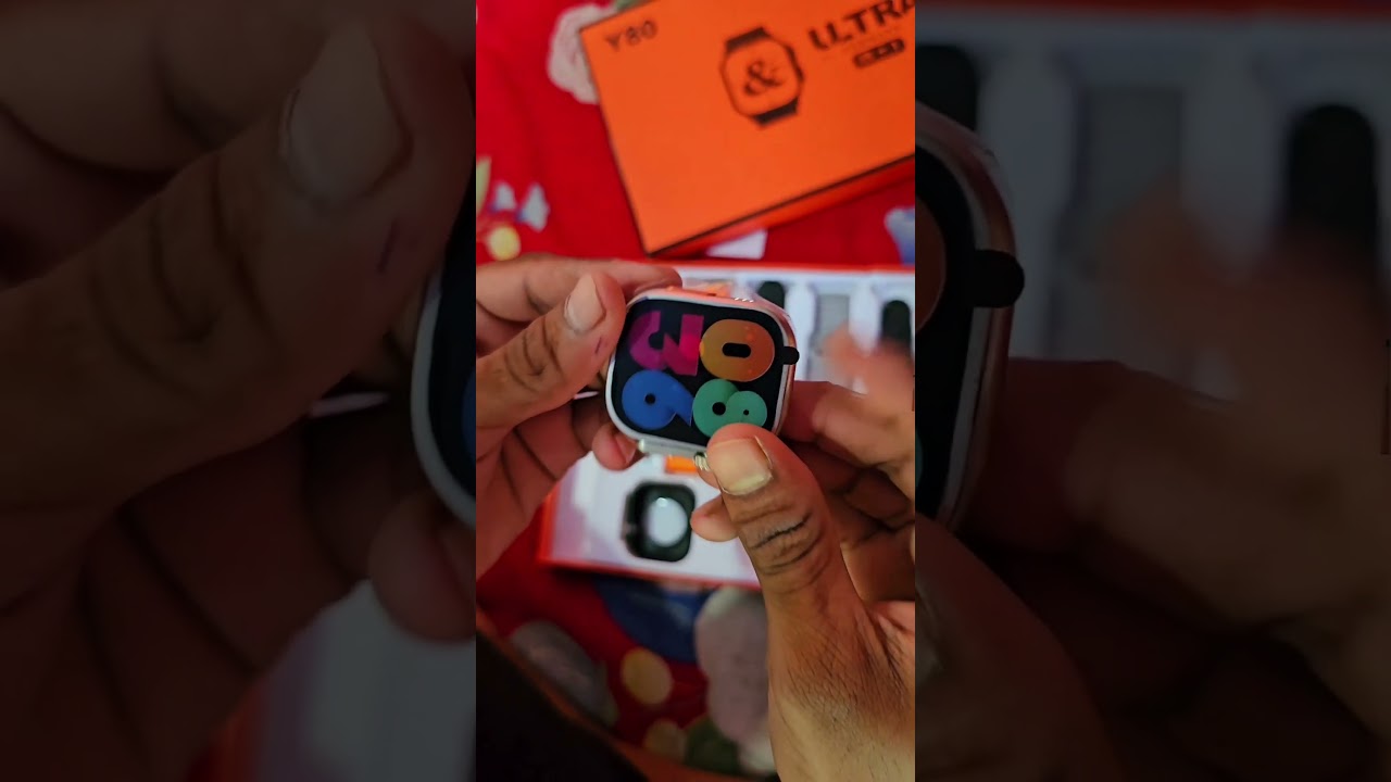 Y80 ultra smart watch unboxing