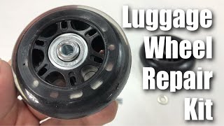 Set of Luggage Suitcase Replacement Wheels with ABEC 608zz Bearings Unboxing