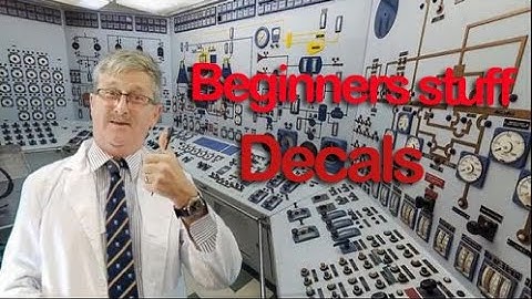 Absolute beginners guide to applying water slide Decals