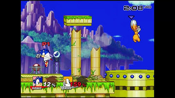 Super Smash Flash 2 v0 8  Sonic as me Tails as cpu