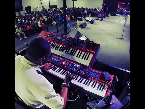 Flowing with Bishop Vaughn singing “Praise Him” in C sharp