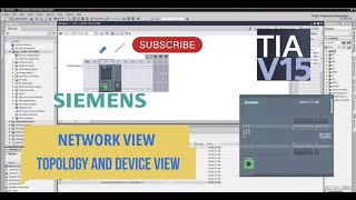 Tia portal :Network view, topology view and device view