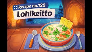 Cookingdom Recipe No. 122 | Lohikeitto – Creamy Finnish Salmon Soup 🥣🇫🇮 screenshot 1