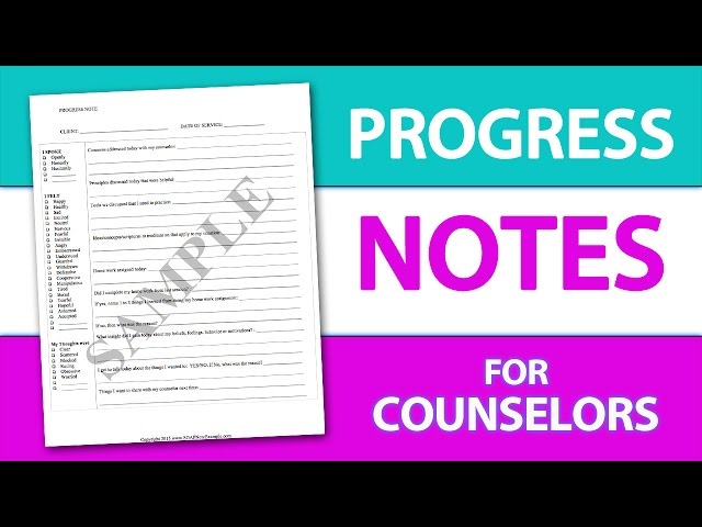 Write Progress Notes The Easy Way Using A Progress Note