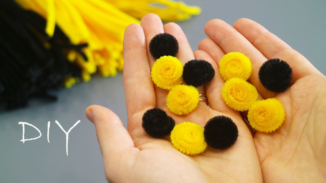 😍IT'S EASY and FUN😍 How to Make a Bee from Pipe Cleaner