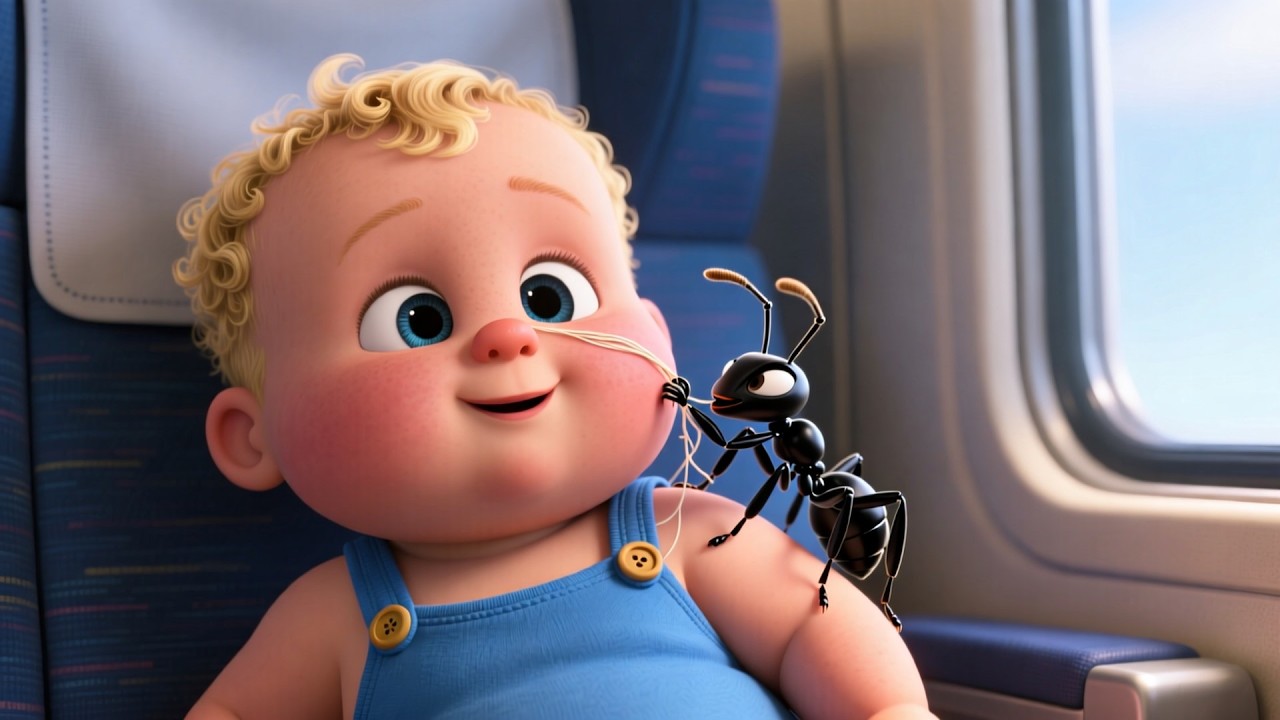 Baby and Ant on Train 🚂🐜 | Train Adventure for Kids | Fun Preschool Learning Video