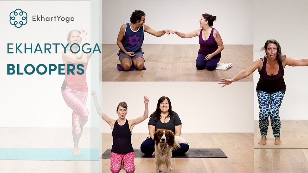 beginners yoga at home EkhartYoga Bloopers! The best of our yoga video out-takes