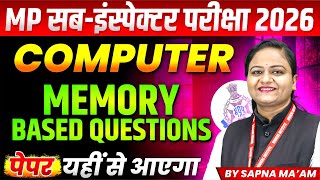 MP Sub-Inspector 2026 | MPSI Exam Analysis 2026 | Computer Memory Based Questions | By Sapna Ma'am