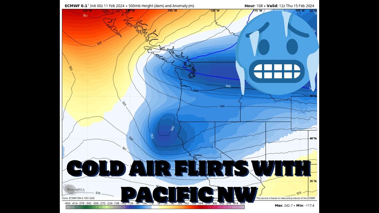 Cold Air Flirts with Pacific NW - YouTube